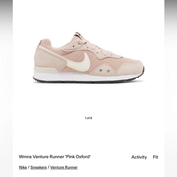 Nike Venture Runner Pink Oxford Running Shoes Ladies 11.5 - Picture 9 of 9